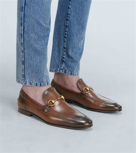 gucci jordaan brown women's|Women's Dark Brown Leather Gucci Jordaan Loafer .